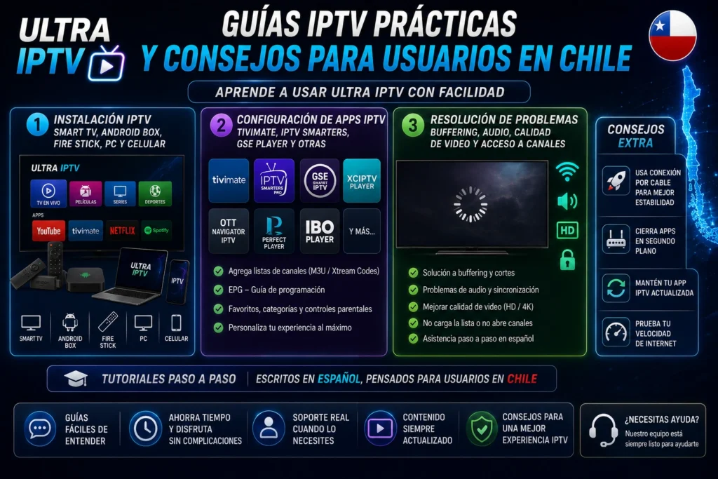 Guías IPTV Prácticas y Consejos para Usuarios en Chile