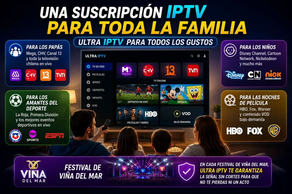 Una Suscripción IPTV para Toda la Familia — Ultra IPTV para Todos los Gustos